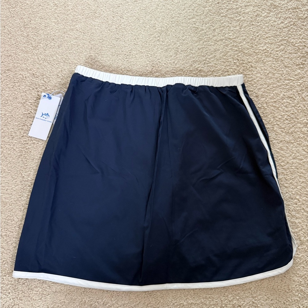 Southern Tide Dark Blue Skirt with White Accents - Picture 6 of 7